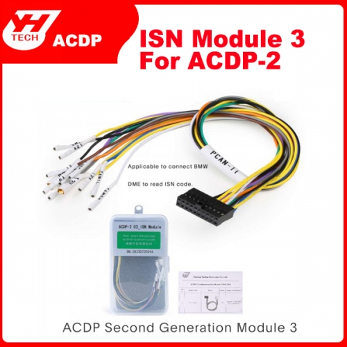 2024 Yanhua ACDP-2 Module 3 ISN Module with License A50B A50D A50E for BMW DME ISN Read and Write Without Soldering for ACDP-2 Only