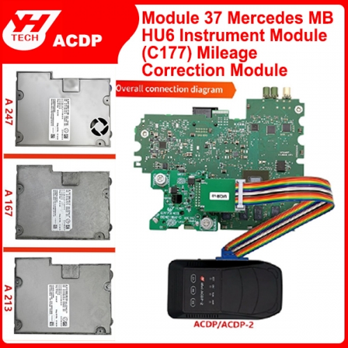 Yanhua ACDP Module 37 Mercedes MB HU6 Instrument Module C177 Mileage Correction Tool for Automotive Repair